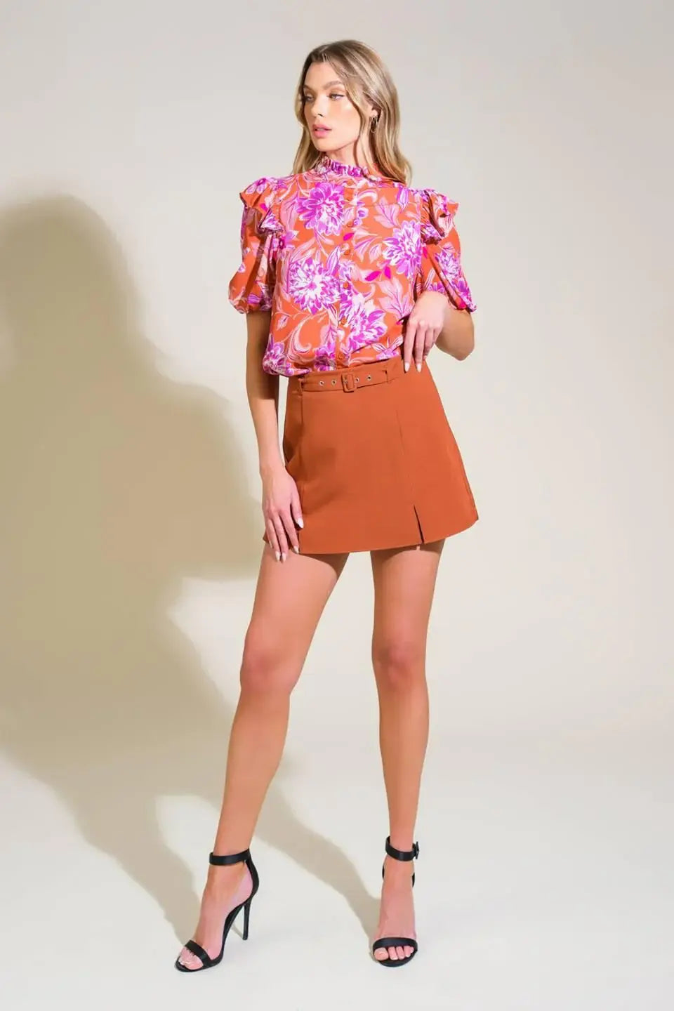 MEMORIES IN FOCUS WOVEN TOP - Flying Tomato - Flyclothing LLC