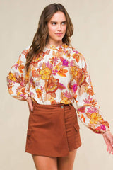 ROMANTICALLY ENTANGLED WOVEN TOP - Flying Tomato - Flyclothing LLC