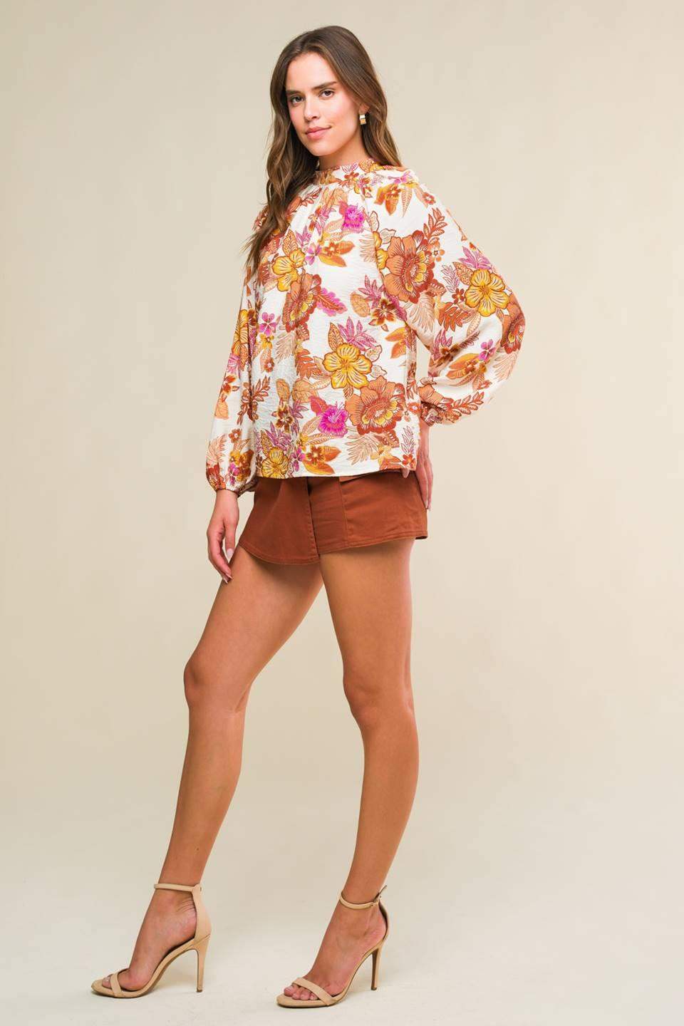 ROMANTICALLY ENTANGLED WOVEN TOP - Flying Tomato - Flyclothing LLC