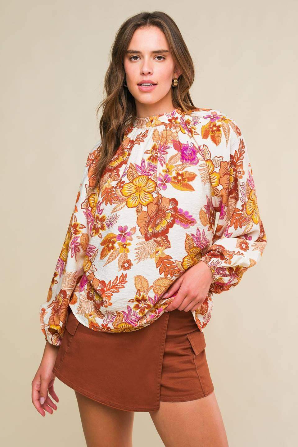 ROMANTICALLY ENTANGLED WOVEN TOP - Flying Tomato - Flyclothing LLC