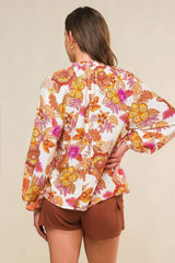 ROMANTICALLY ENTANGLED WOVEN TOP - Flying Tomato - Flyclothing LLC
