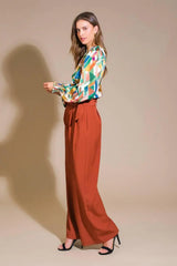 RADIANT POISE WOVEN TOP - Flying Tomato - Flyclothing LLC