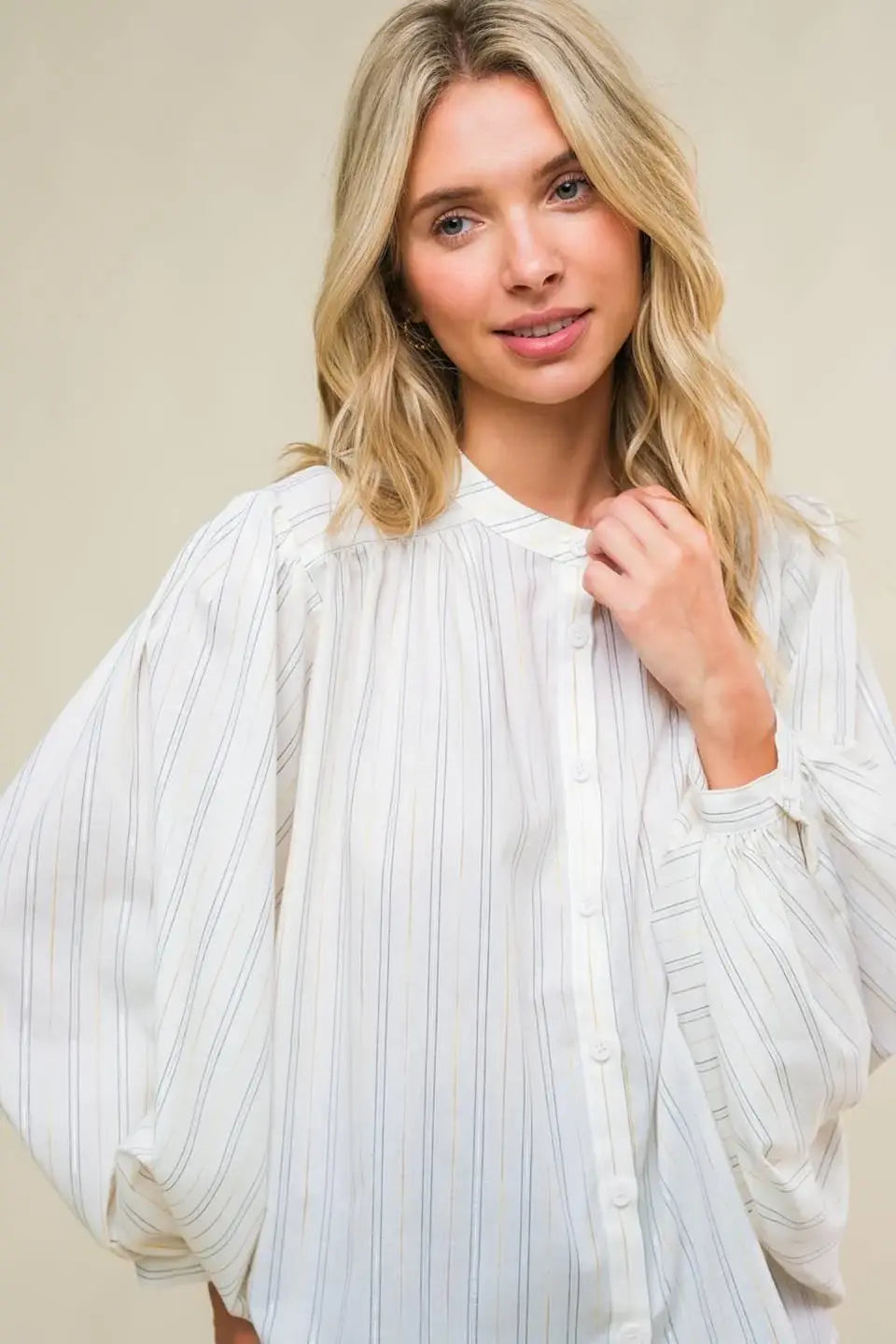 CLEAN AESTHETIC WOVEN TOP - Flying Tomato - Flyclothing LLC