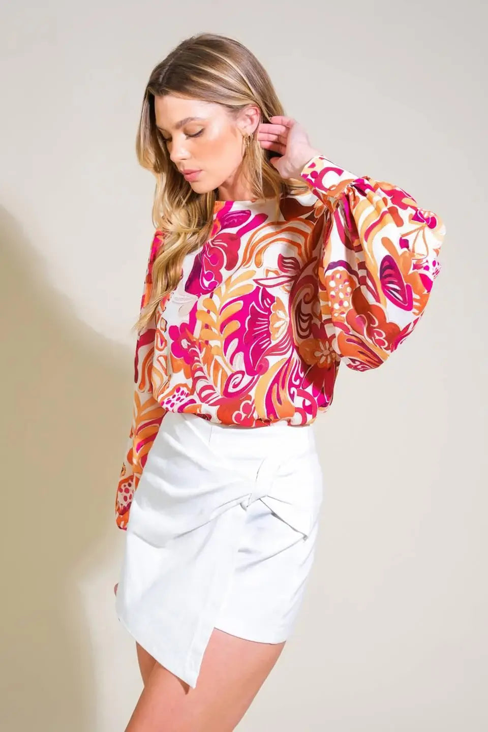 DELICATE TOUCH WOVEN TOP - Flying Tomato - Flyclothing LLC