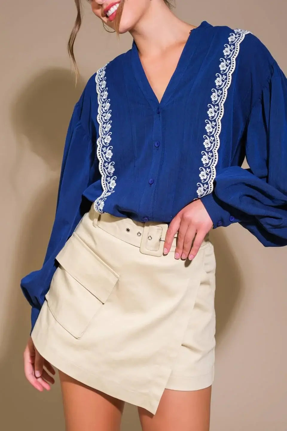 FORT WILLIAMS WOVEN TOP - Flying Tomato - Flyclothing LLC