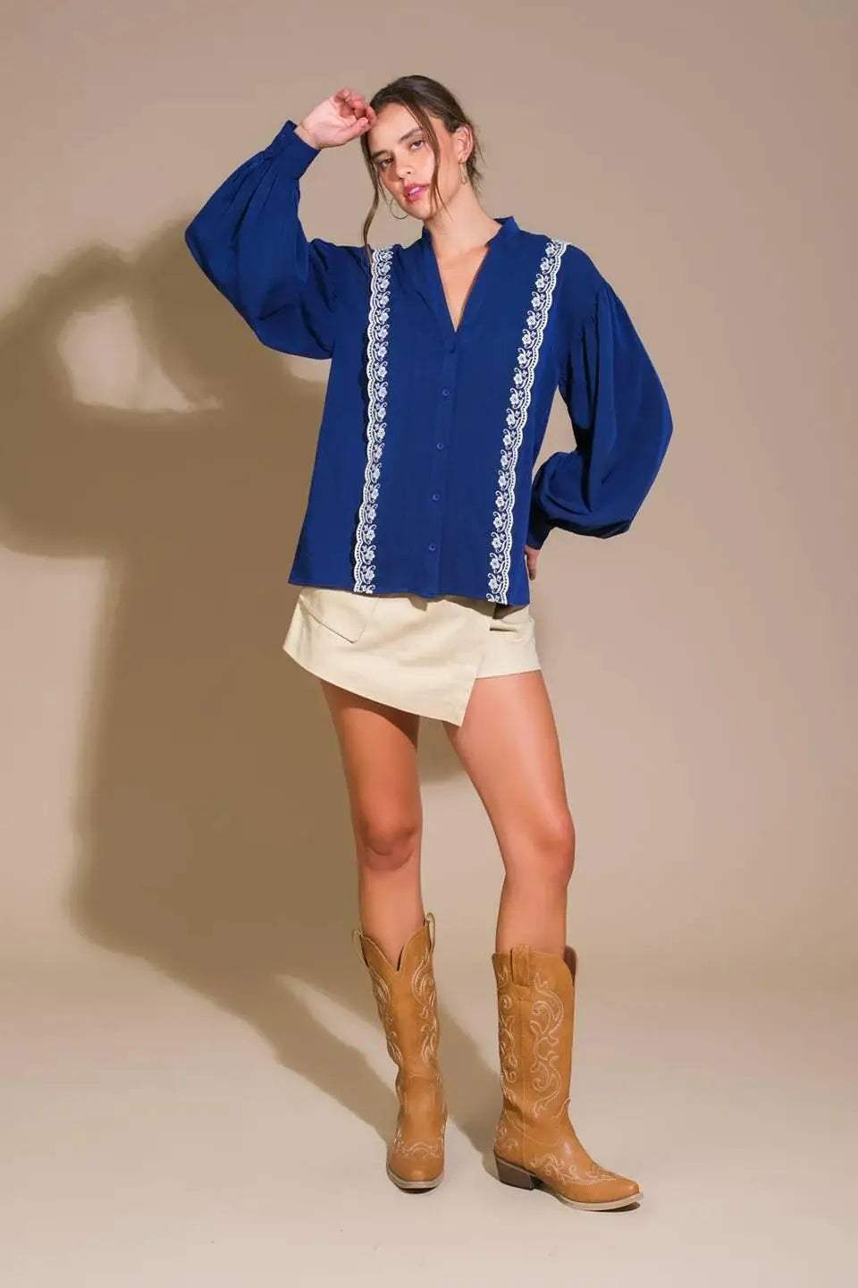 FORT WILLIAMS WOVEN TOP - Flying Tomato - Flyclothing LLC