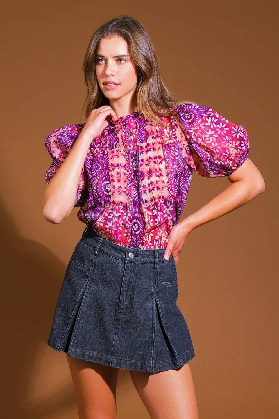 SPECIAL MOMENT WOVEN TOP - Flying Tomato - Flyclothing LLC