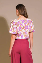 ROMANTIC WHIMS WOVEN TOP - Flying Tomato - Flyclothing LLC