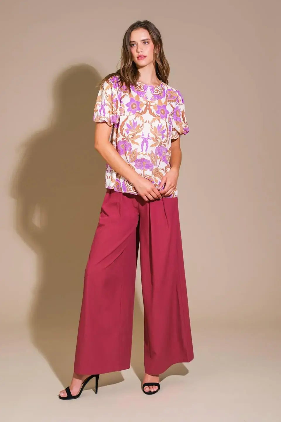 ROMANTIC WHIMS WOVEN TOP - Flying Tomato - Flyclothing LLC
