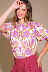 ROMANTIC WHIMS WOVEN TOP - Flying Tomato - Flyclothing LLC
