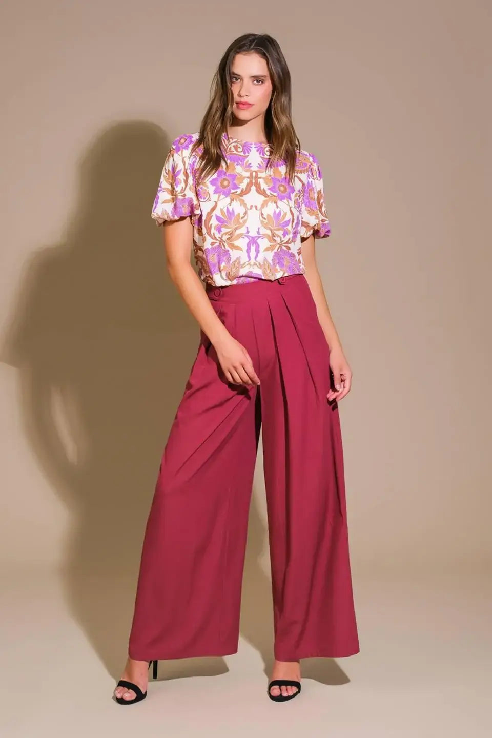 ROMANTIC WHIMS WOVEN TOP - Flying Tomato - Flyclothing LLC