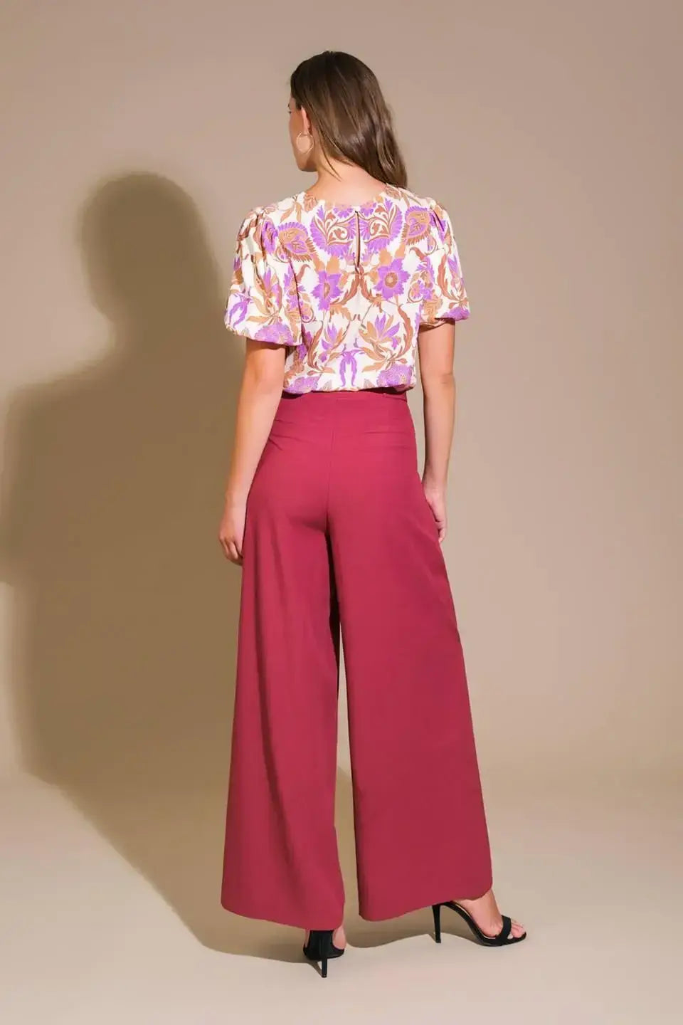 ROMANTIC WHIMS WOVEN TOP - Flying Tomato - Flyclothing LLC