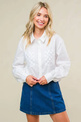 REFINED BREEZE BUTTON-UP TOP - Flying Tomato - Flyclothing LLC