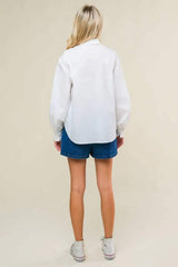 REFINED BREEZE BUTTON-UP TOP - Flying Tomato - Flyclothing LLC