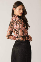 FIRESIDE CHATS STRETCH LACE TOP - Flying Tomato - Flyclothing LLC