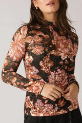 FIRESIDE CHATS STRETCH LACE TOP - Flying Tomato - Flyclothing LLC