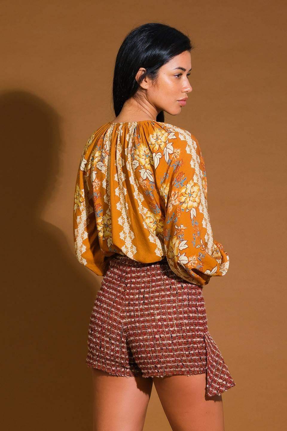 OVER THE HILLS WOVEN TOP - Flying Tomato - Flyclothing LLC