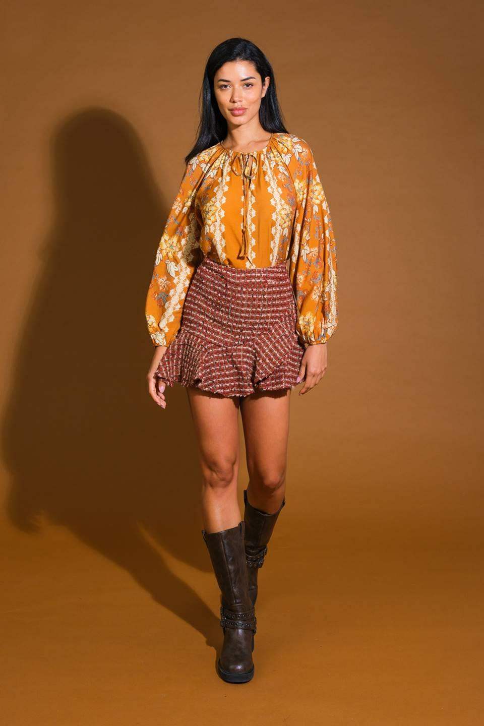 OVER THE HILLS WOVEN TOP - Flying Tomato - Flyclothing LLC