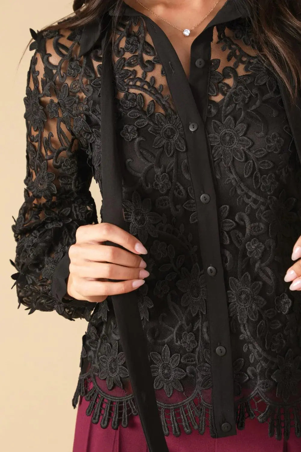 CALL IT FATE LACE TOP - Flying Tomato - Flyclothing LLC