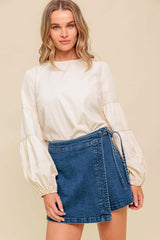 WAVERLY MILLS WOVEN TOP - Flying Tomato - Flyclothing LLC