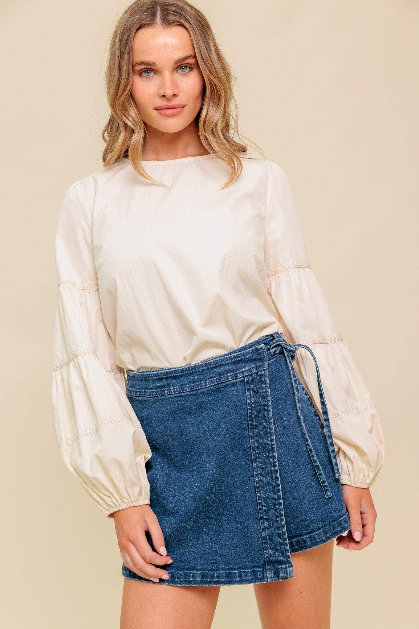 WAVERLY MILLS WOVEN TOP - Flying Tomato - Flyclothing LLC
