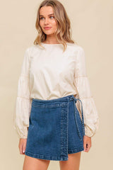 WAVERLY MILLS WOVEN TOP - Flying Tomato - Flyclothing LLC