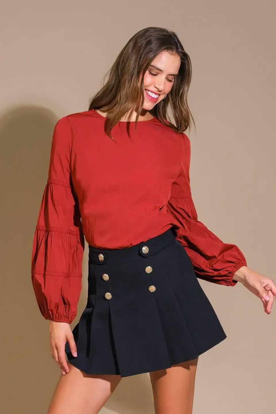 WAVERLY MILLS WOVEN TOP - Flying Tomato - Flyclothing LLC