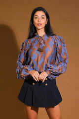TRUE TO ME JACQUARD WOVEN TOP - Flying Tomato - Flyclothing LLC