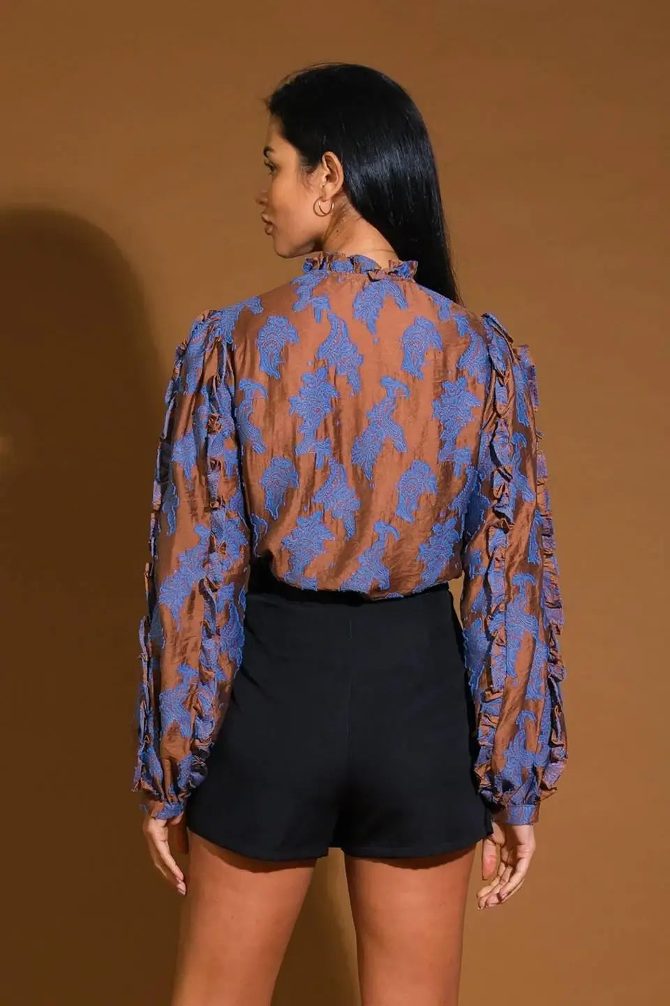 TRUE TO ME JACQUARD WOVEN TOP - Flying Tomato - Flyclothing LLC