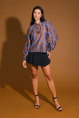 TRUE TO ME JACQUARD WOVEN TOP - Flying Tomato - Flyclothing LLC