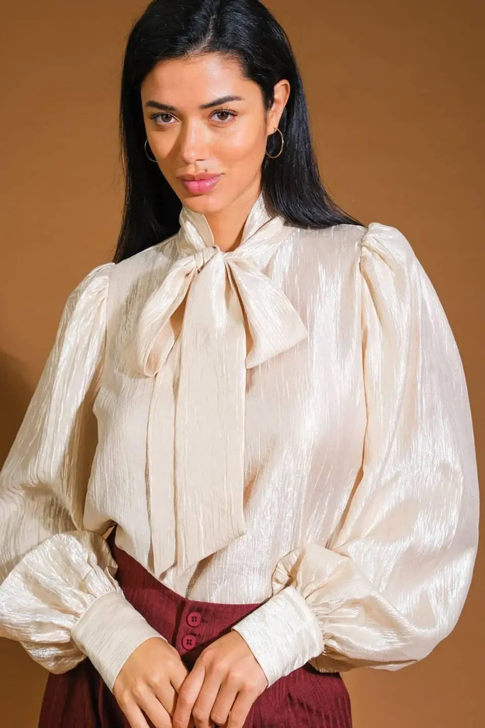 STUNNING ASPECT WOVEN TOP - Flying Tomato - Flyclothing LLC