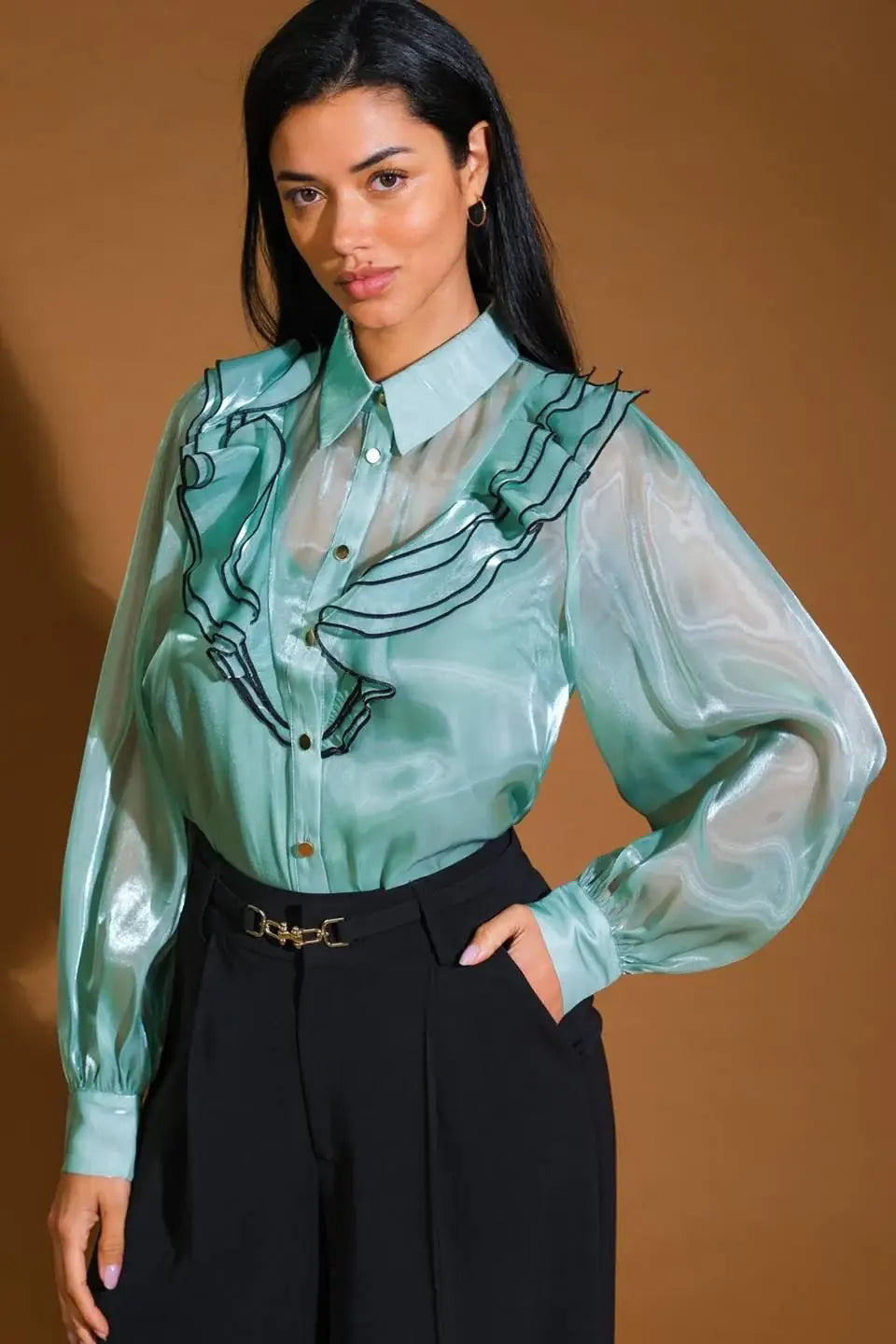 ON A DAY WOVEN TOP - Flying Tomato - Flyclothing LLC