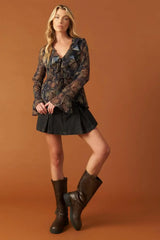 SECRET GARDEN WOVEN TOP - Flying Tomato - Flyclothing LLC