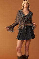 SECRET GARDEN WOVEN TOP - Flying Tomato - Flyclothing LLC