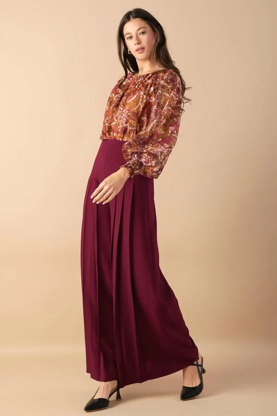 SUNSET STROLL WOVEN TOP - Flying Tomato - Flyclothing LLC