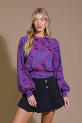 BEST PRESENCE JACQUARD WOVEN TOP - Flying Tomato - Flyclothing LLC
