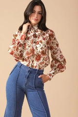 MEMORIES IN FOCUS WOVEN BLOUSE - Flying Tomato - Flyclothing LLC