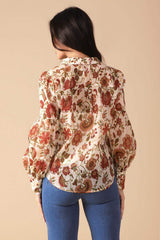 MEMORIES IN FOCUS WOVEN BLOUSE - Flying Tomato - Flyclothing LLC