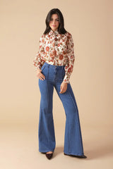 MEMORIES IN FOCUS WOVEN BLOUSE - Flying Tomato - Flyclothing LLC