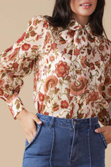 MEMORIES IN FOCUS WOVEN BLOUSE - Flying Tomato - Flyclothing LLC