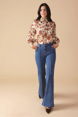 MEMORIES IN FOCUS WOVEN BLOUSE - Flying Tomato - Flyclothing LLC
