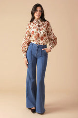 MEMORIES IN FOCUS WOVEN BLOUSE - Flying Tomato - Flyclothing LLC