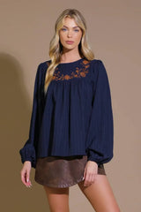 ENCHANTED TO MEET WOVEN TOP - Flying Tomato - Flyclothing LLC