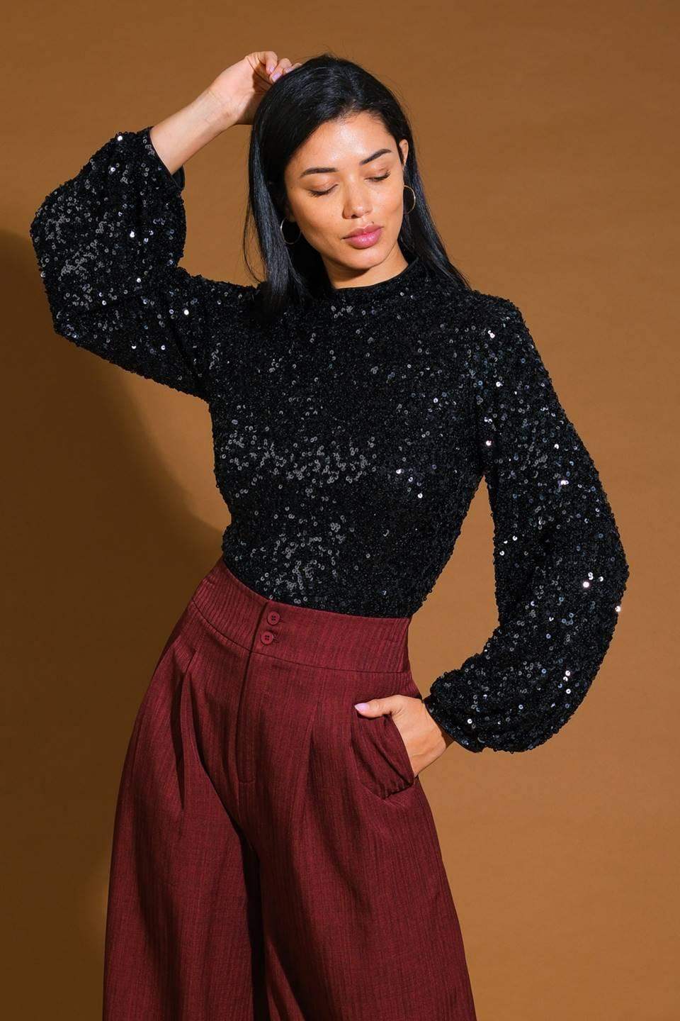 STAY THE SAME SEQUIN TOP - Flying Tomato - Flyclothing LLC