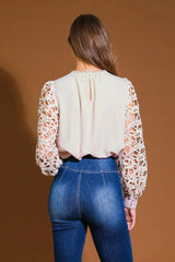 DAYDREAM FANTASIES WOVEN TOP - Flying Tomato - Flyclothing LLC