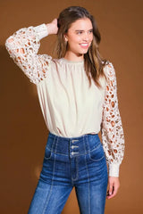 DAYDREAM FANTASIES WOVEN TOP - Flying Tomato - Flyclothing LLC