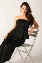 ELEGANT ESSENCE WOVEN TOP - Flying Tomato - Flyclothing LLC