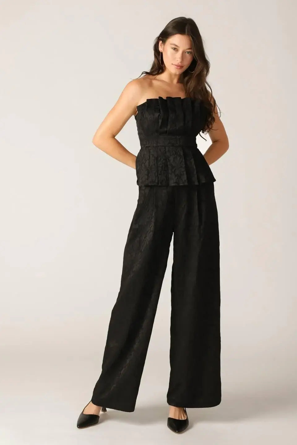 ELEGANT ESSENCE WOVEN TOP - Flying Tomato - Flyclothing LLC