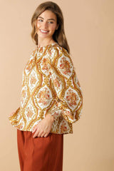 BE BETTER IVORY WOVEN TOP - Flying Tomato - Flyclothing LLC