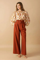 BE BETTER IVORY WOVEN TOP - Flying Tomato - Flyclothing LLC